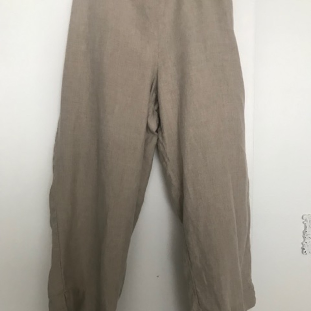 J Jill Linen Flax wide Legs Pants size XL